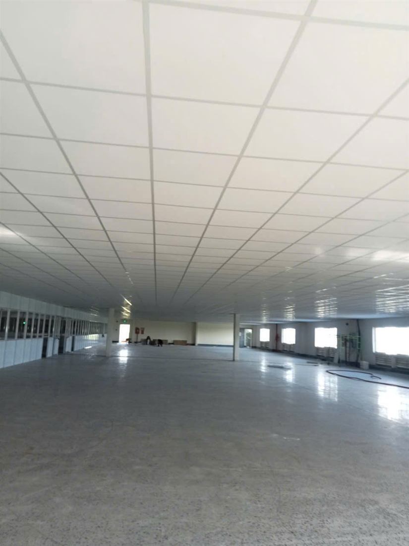 Trần thạch cao và nền epoxy khu khử ẩm